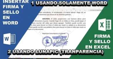 Insertar firma y sello en Word y Excel 12 Insertar firma y sello en Word y Excel