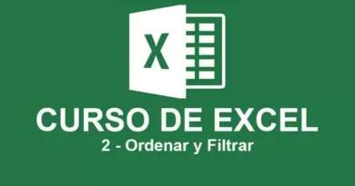 Curso de Excel de Básico a Intermedio – 2 Ordenar y Filtrar 1 Curso de Excel de Básico a Intermedio – 2 Ordenar y Filtrar