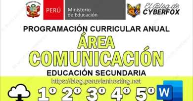 Programación Curricular Comunicación