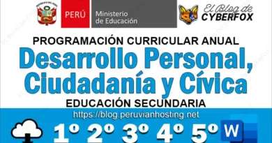 Programación Curricular Anual Desarrollo Personal, Ciudadanía y Cívica Nivel Secundaria 7 Programación Curricular Desarrollo Personal Ciudadanía y Cívica
