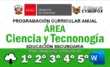Programación Curricular Anual Ciencia y Tecnología Nivel Secundaria