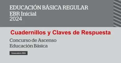 Cuadernillos y Claves de Respuesta Concurso de Ascenso 2024 1 Cuadernillos y Claves de Respuesta Concurso de Ascenso 2024