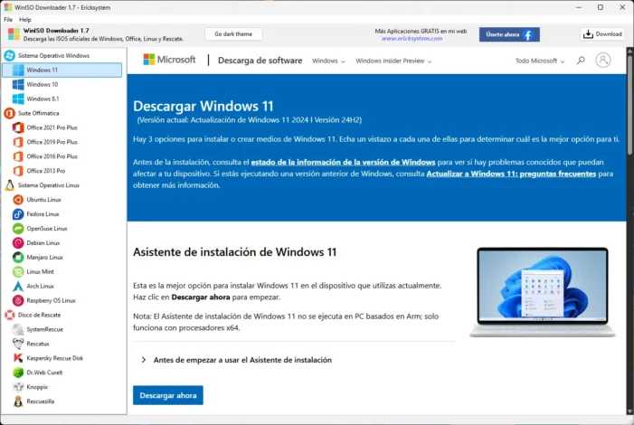 Descargar WinISO Downloader Herramienta Esencial para Descargar de Imágenes ISO