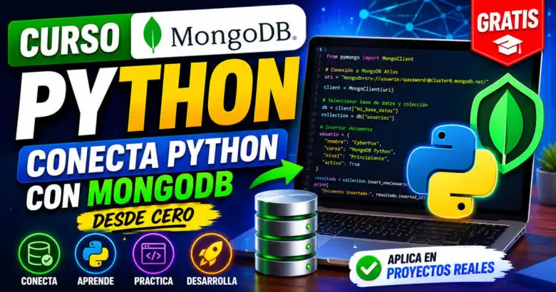 Curso MongoDB Python oficial para aprender a conectar aplicaciones Python con MongoDB Atlas
