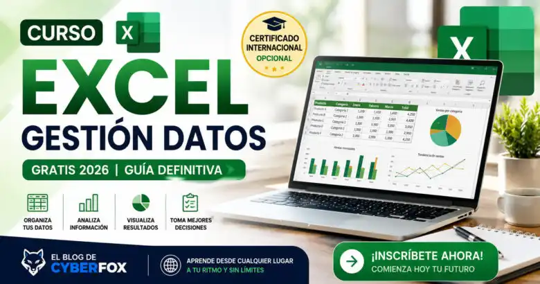 Curso Excel Gestión Datos gratis 2026