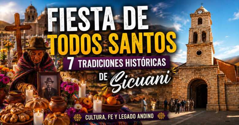 Fiesta de Todos los Santos Sicuani con altar tradicional y costumbres andinas de Canchis Cusco