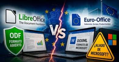 LibreOffice acusa a Euro-Office de favorecer el ecosistema de Microsoft 20 LibreOffice contra Euro-Office por el uso del formato OOXML de Microsoft