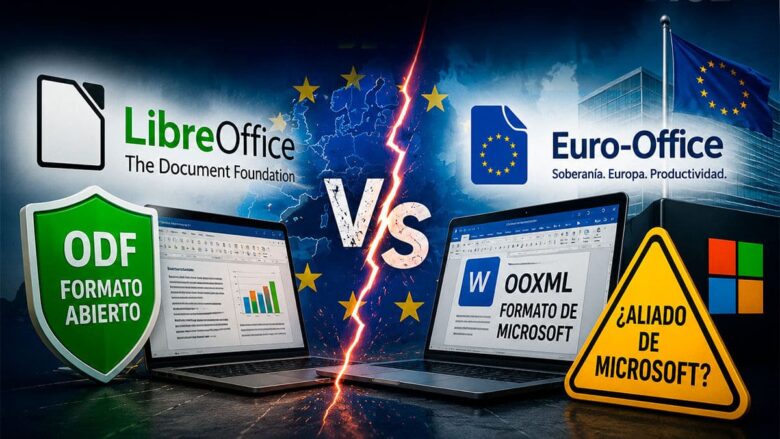 LibreOffice acusa a Euro-Office de favorecer el ecosistema de Microsoft 1 LibreOffice contra Euro-Office por el uso del formato OOXML de Microsoft