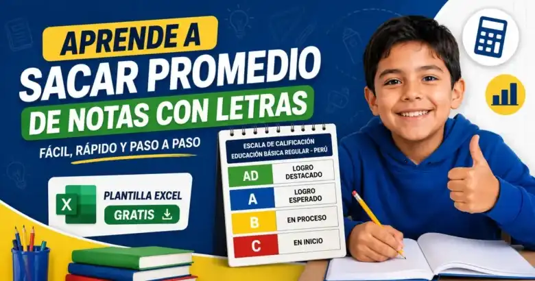Aprende a sacar promedio de notas con letras - literales