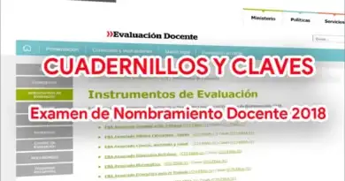 Descarga los cuadernillos y claves del Examen de Nombramiento Docente 2018