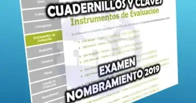 Descarga los cuadernillos y claves del Examen de Nombramiento Docente 2019