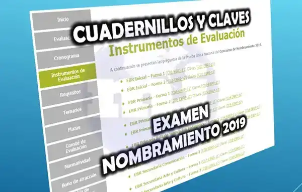 Nombramiento Docente 2019: Cuadernillos y Claves del Examen 1 Descarga los cuadernillos y claves del Examen de Nombramiento Docente 2019