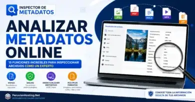 Analizar metadatos online con el Inspector de Metadatos de PeruvianHosting.Net
