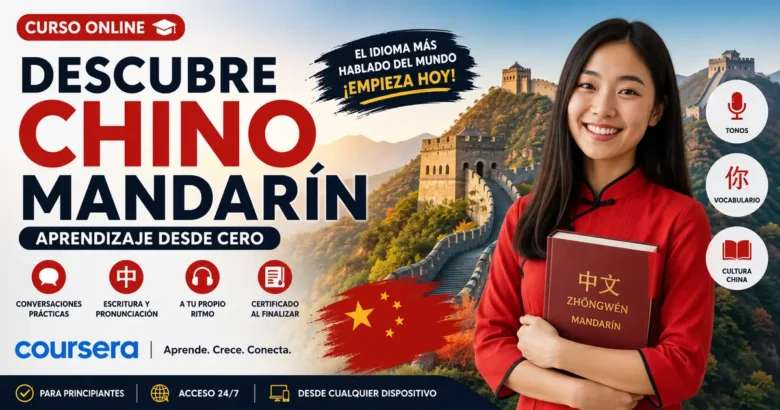 Descubre Chino Mandarín: 1 Curso Definitivo para Aprender Desde Cero 1 Descubre Chino Mandarín curso de Coursera para aprender desde cero