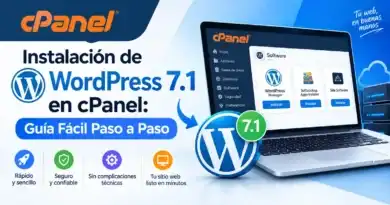 Instalación de WordPress 7.1 en cPanel: Guía Fácil Paso a Paso 1 Instalación de WordPress 7.1 en cPanel Guía Fácil