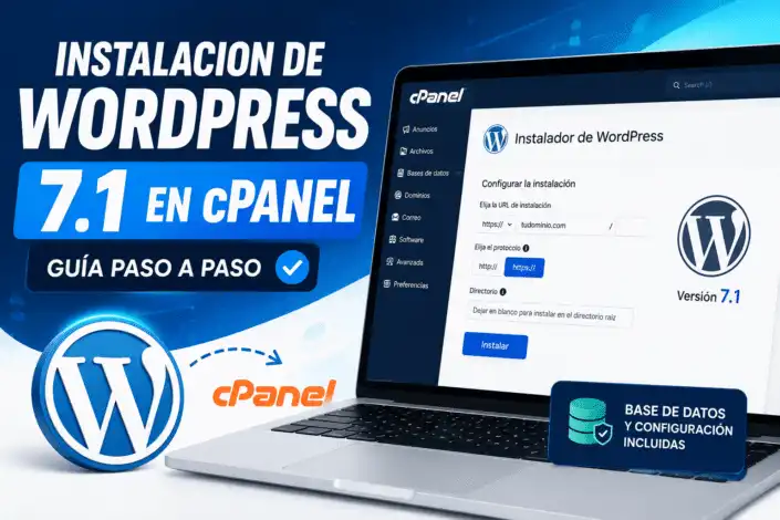 Instalación de WordPress 7.1 en cPanel: Guía Fácil Paso a Paso 1 Instalación de WordPress 7.1 en cPanel Guía Fácil
