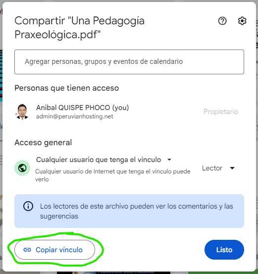 Paso 3 Generador de Enlaces Directos de Google Drive Gratis y Rápido
