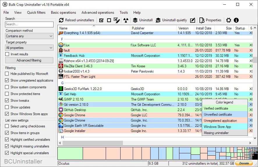 Bulk Crap Uninstaller