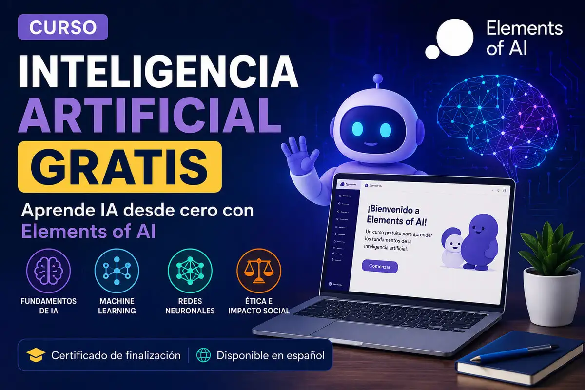 Curso Inteligencia Artificial Gratis de Elements of AI para aprender IA desde cero